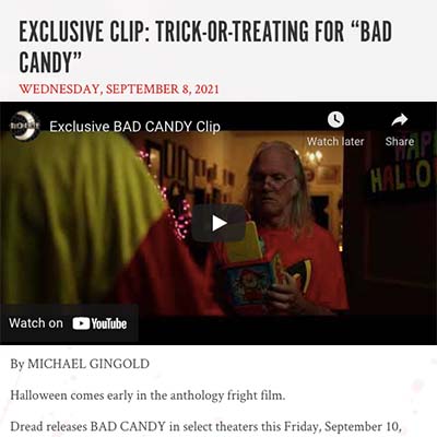 EXCLUSIVE CLIP: TRICK-OR-TREATING FOR “BAD CANDY”